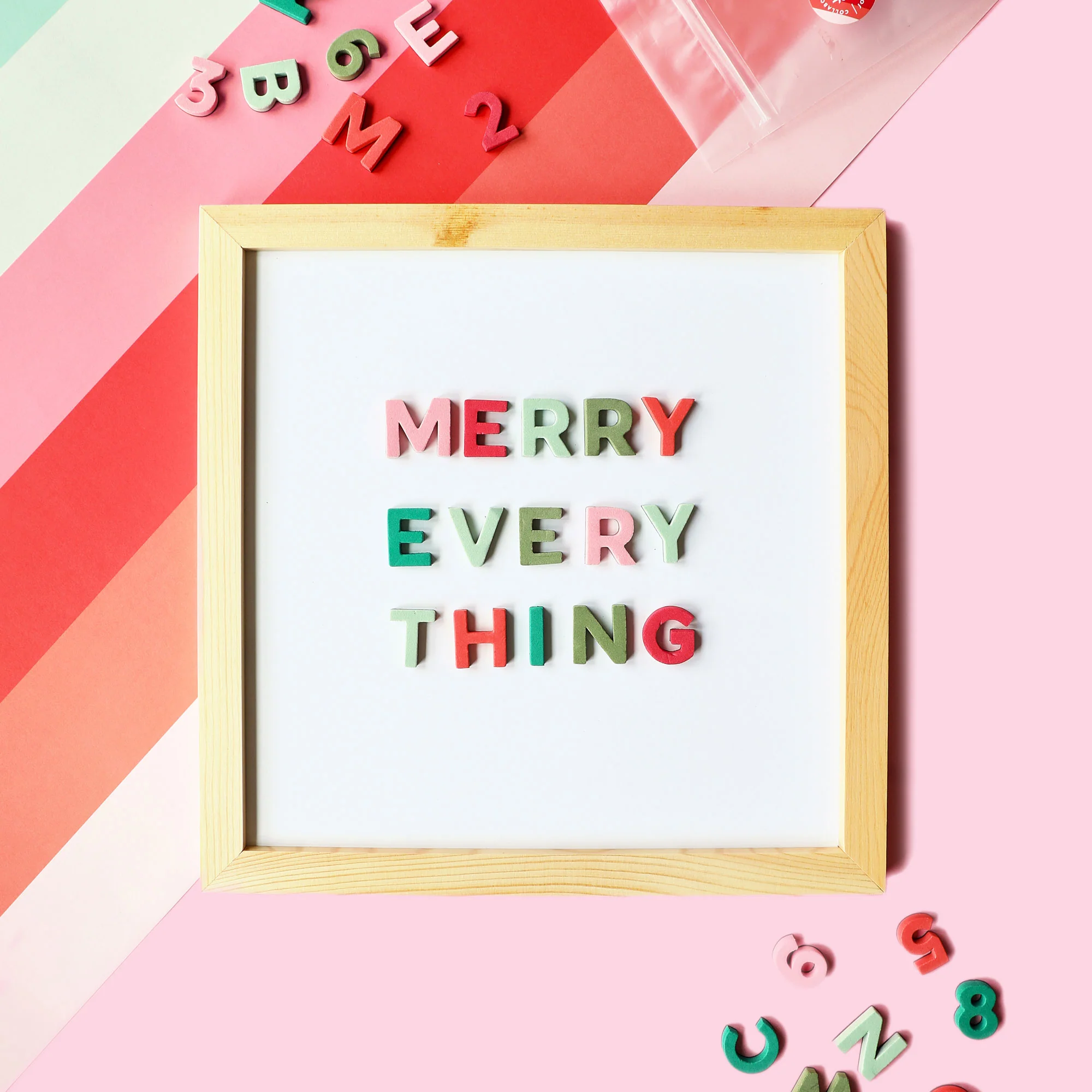 1" 200pc Joyful Holiday Rainbow Magnetic Uppercase Letters & Numbers • TTSC x Joy Creative Shop Collab - Image 6