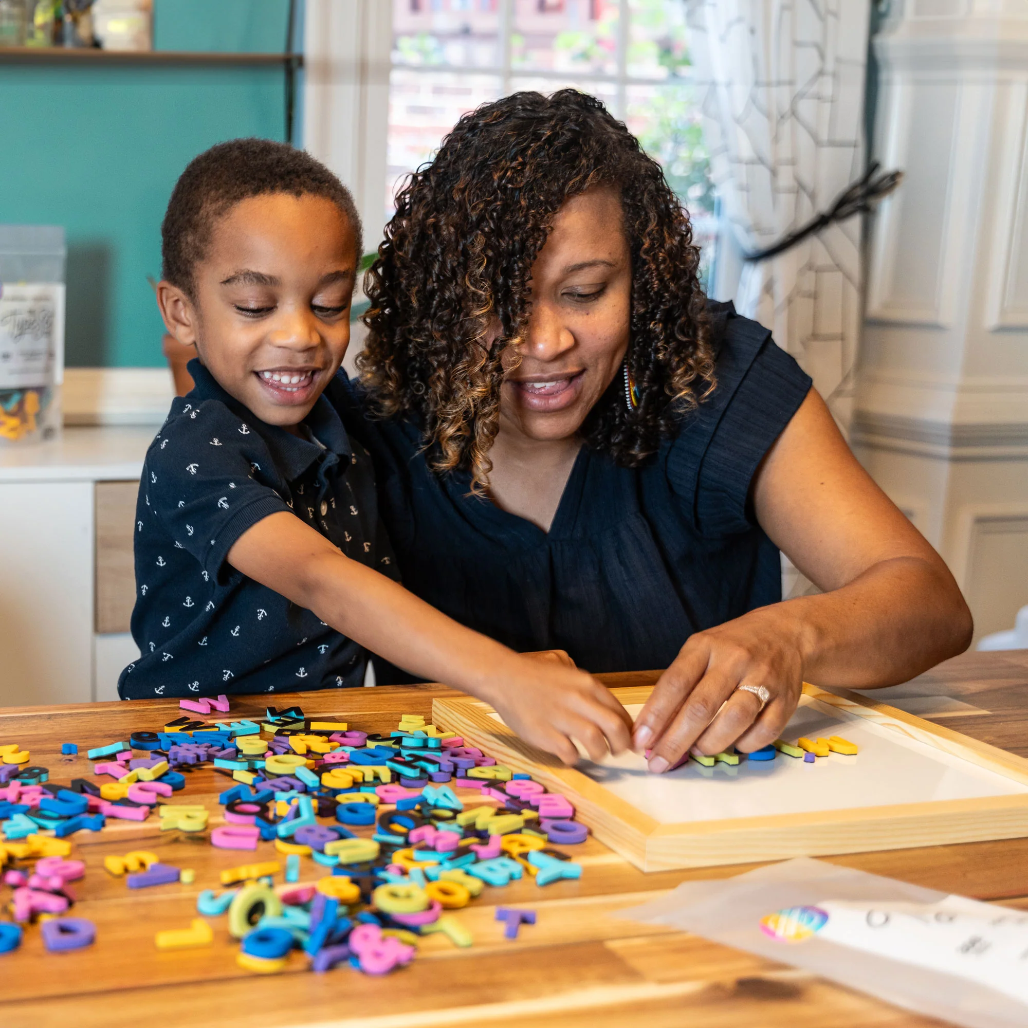 1" 200pc Rainbow Story Magnetic Uppercase Letters & Numbers • TTSC x Readers to Dreamers Collab - Image 3