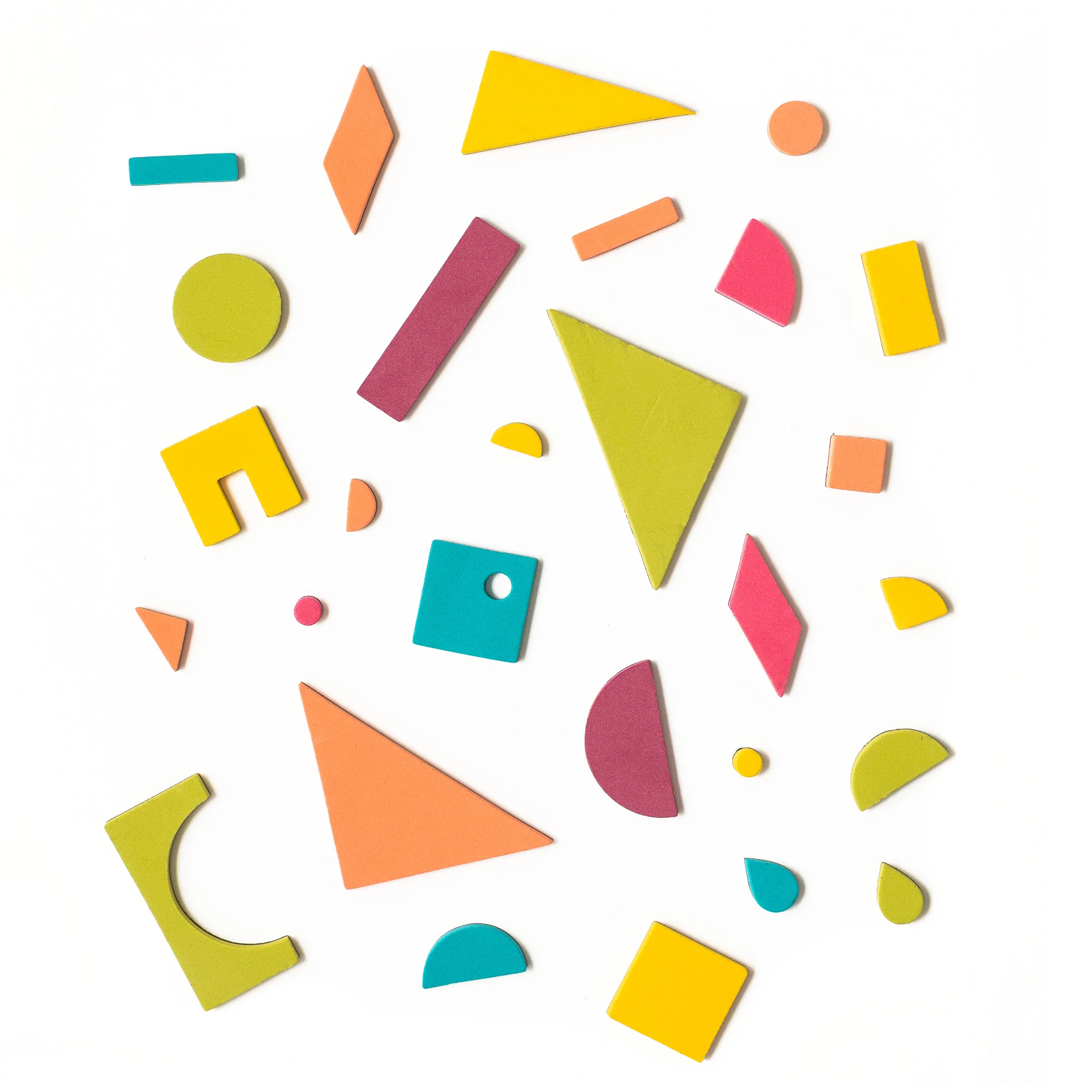 198pc Magnetic Shapes in Rainbow Pop - Image 3