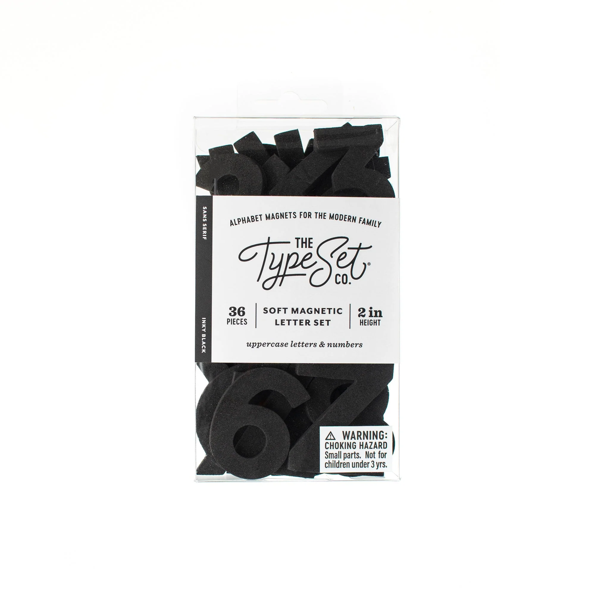 Scratch & Dent 2" Inky Black Magnetic Letters & Numbers FINAL SALE