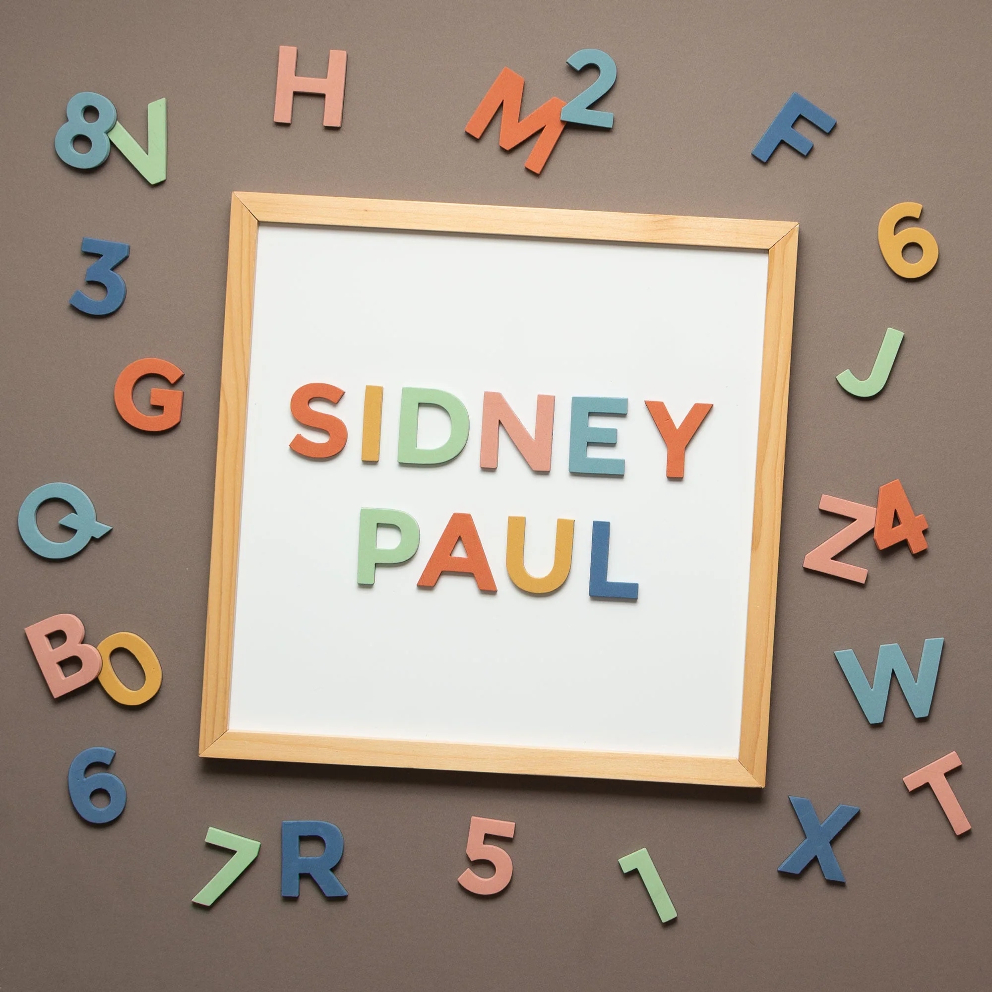 2" 36pc Rainbow Dream Uppercase Magnetic Letters & Numbers - Image 4