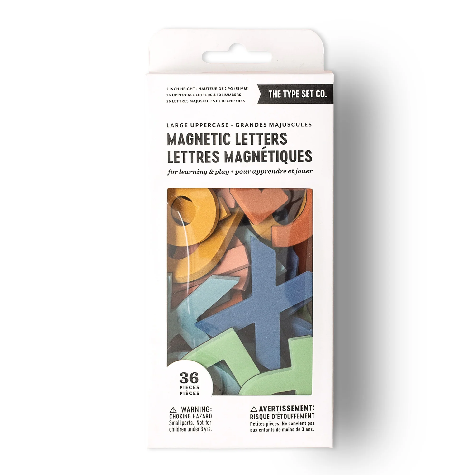 2" 36pc Rainbow Dream Uppercase Magnetic Letters & Numbers - Image 6