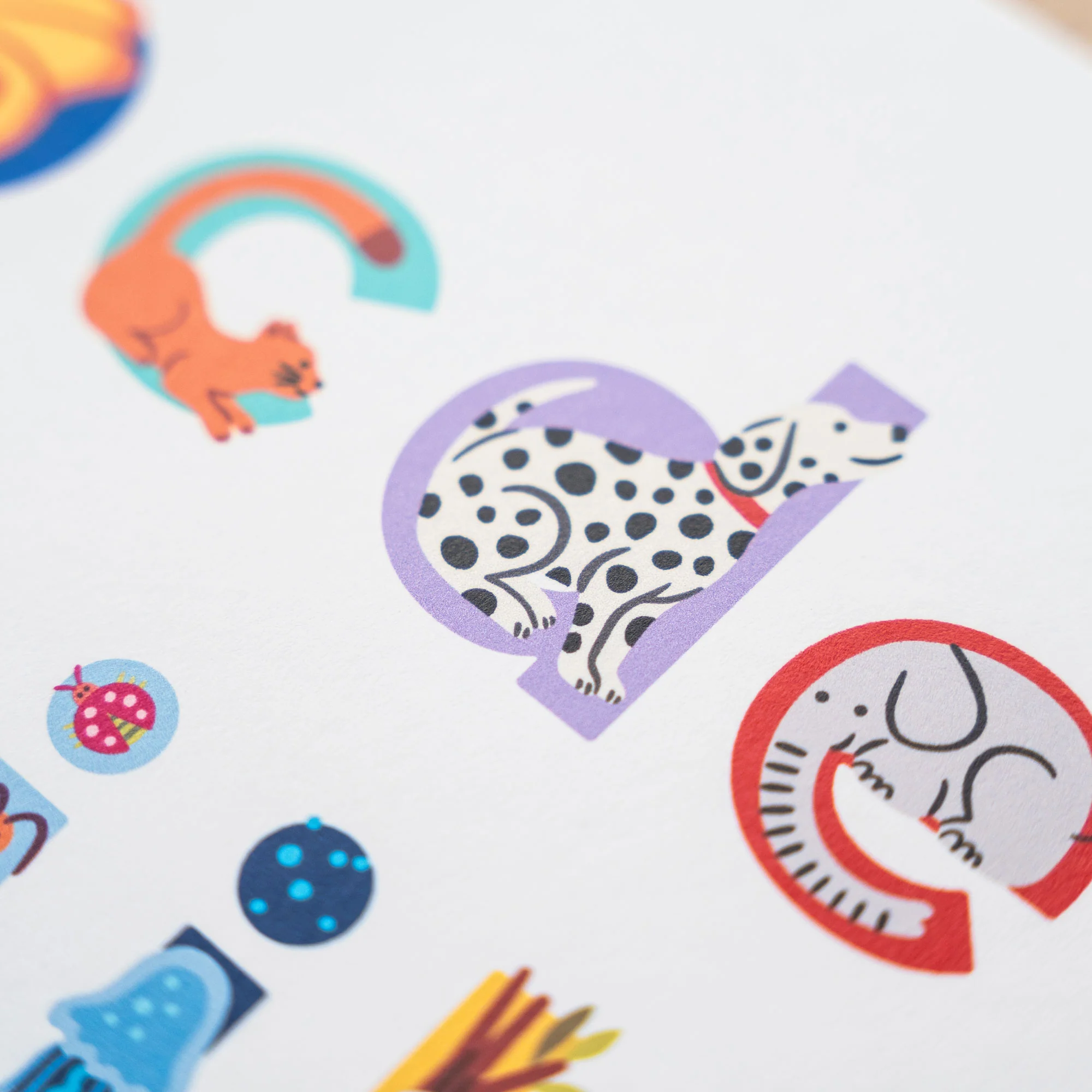Modern A to Z Animal Alphabet Art Print - Image 10