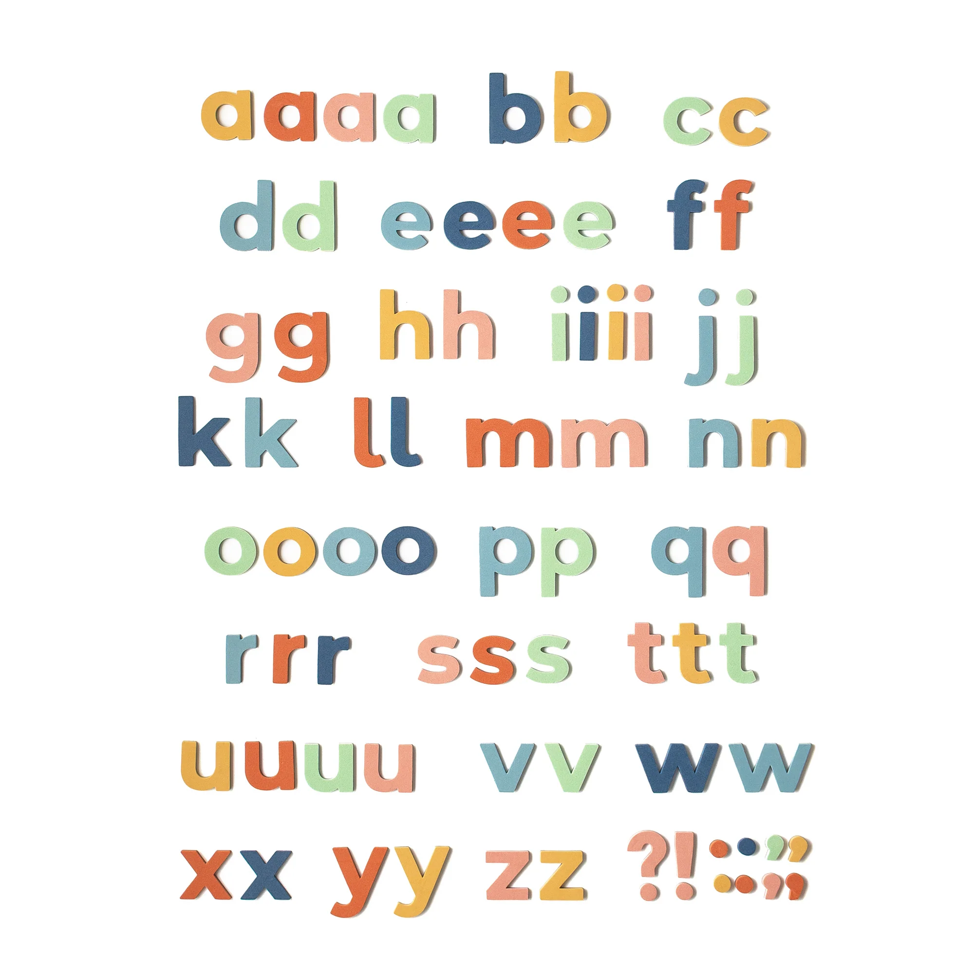 2" 75pc Rainbow Dream Lowercase Magnetic Letters - Image 3
