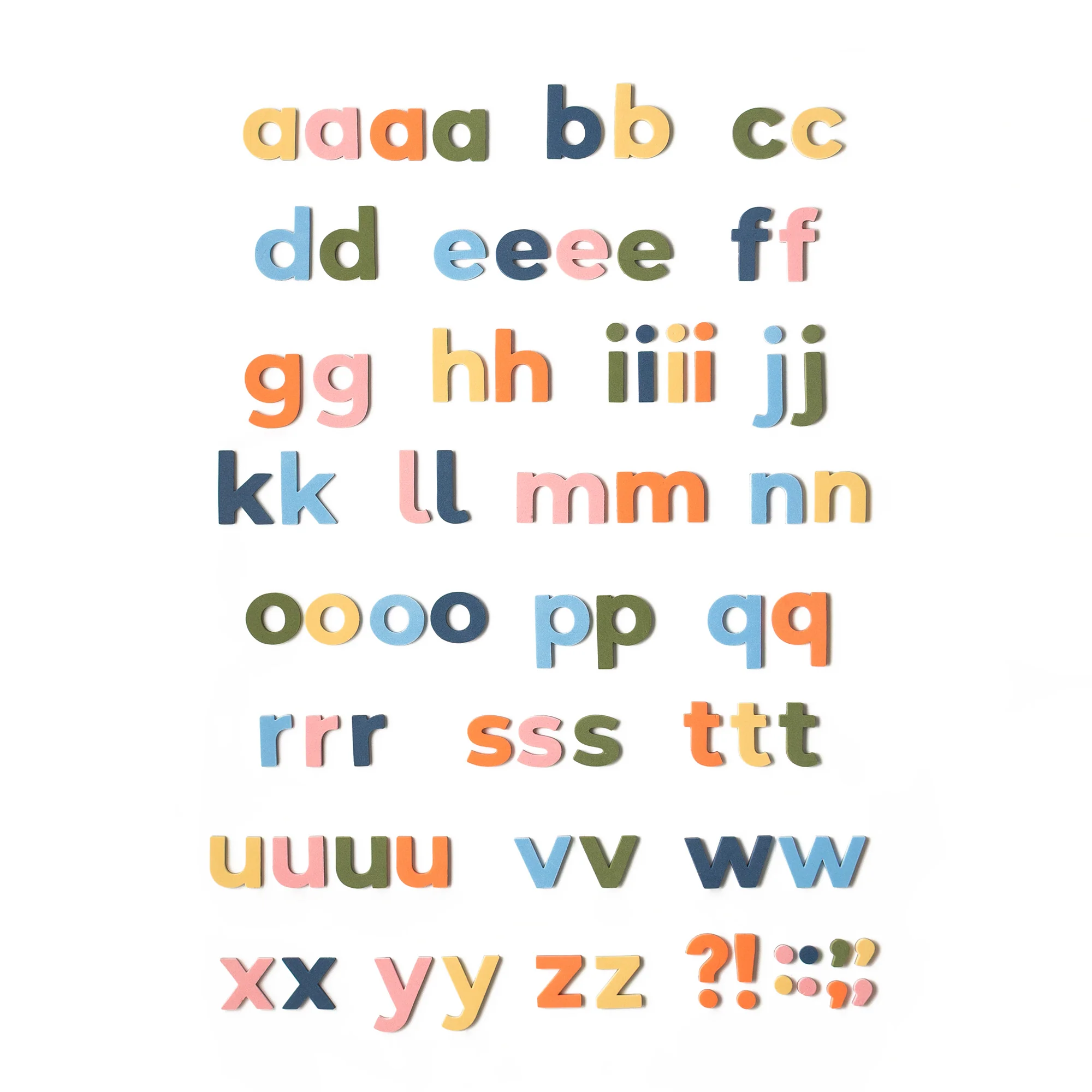 2" 75pc Rainbow Mod Lowercase Magnetic Letters - Image 3