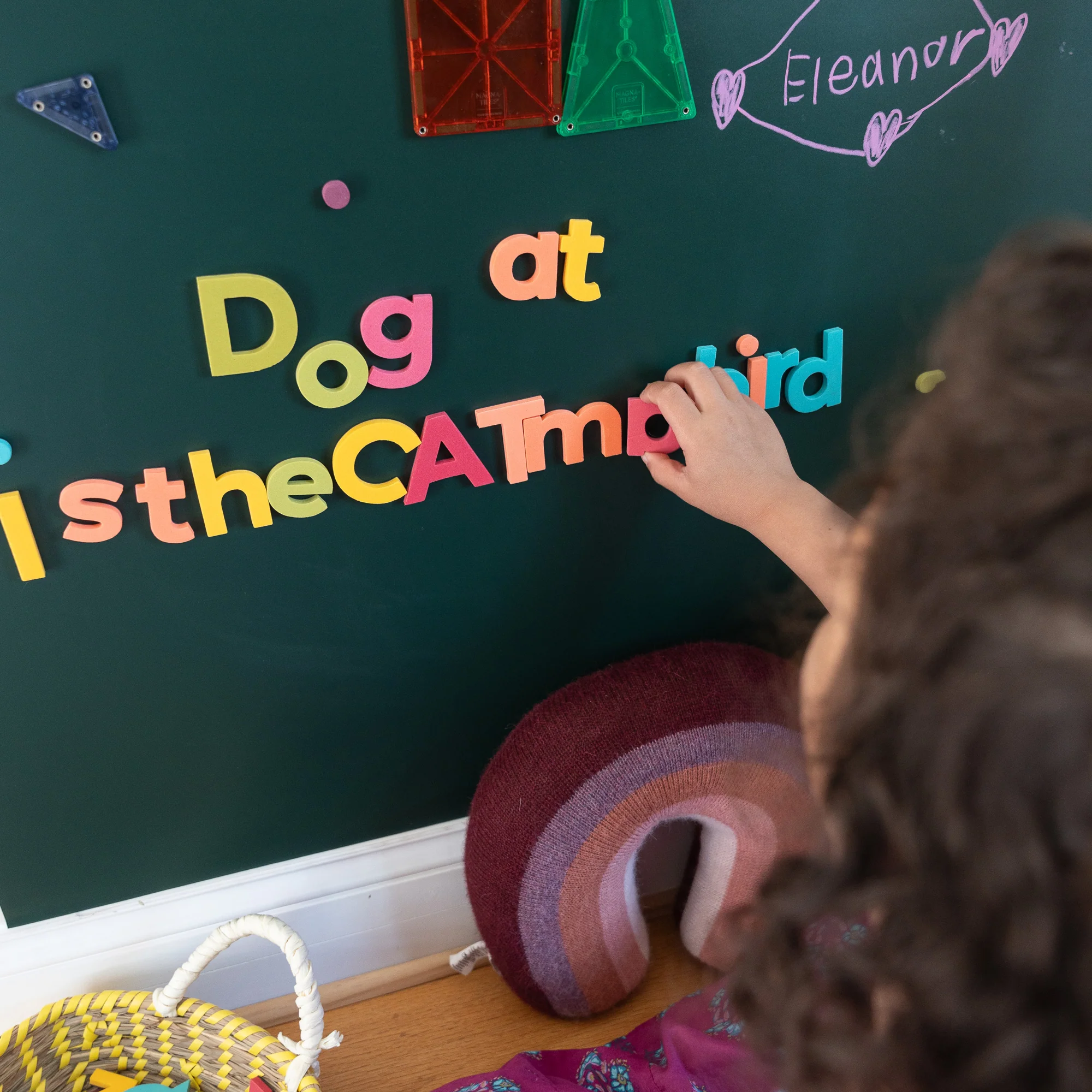 2" 75pc Rainbow Pop Lowercase Magnetic Letters - Image 4