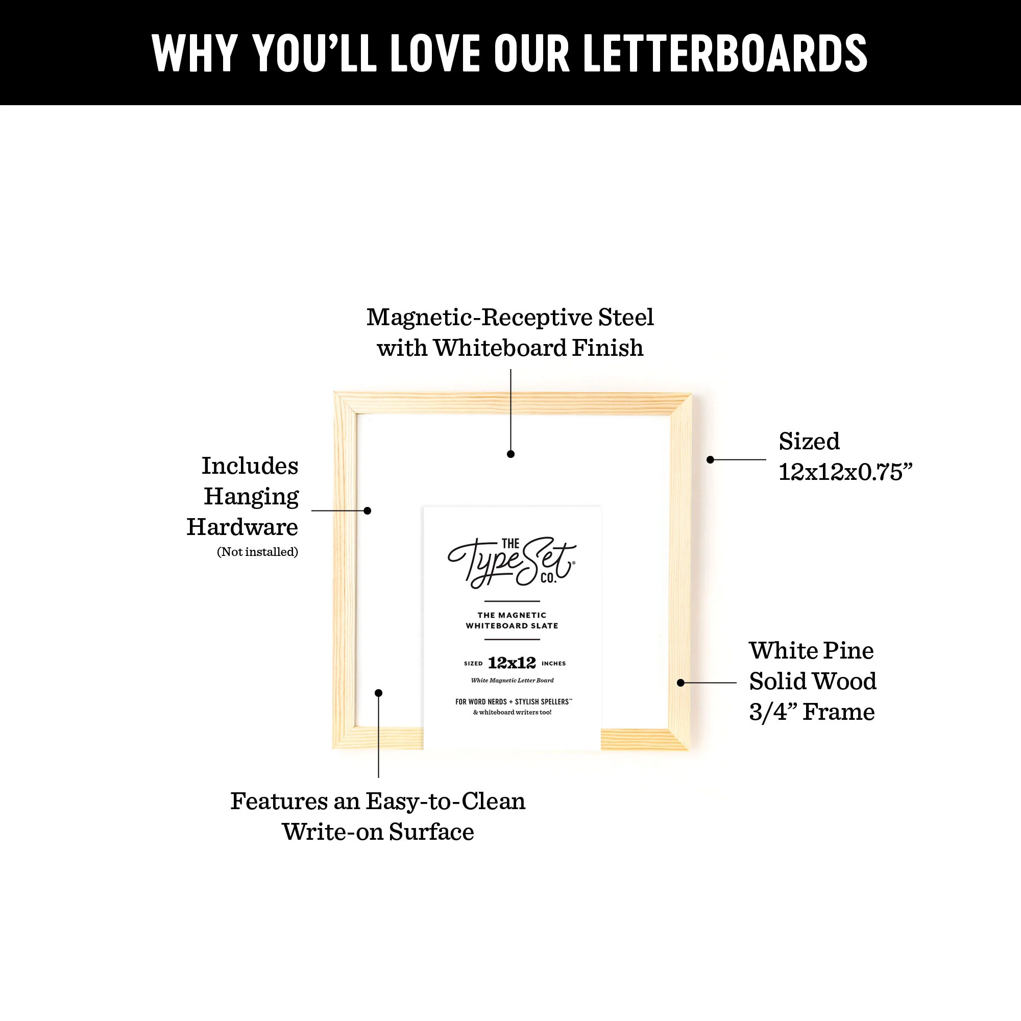 12x12 Magnetic Whiteboard - Image 4