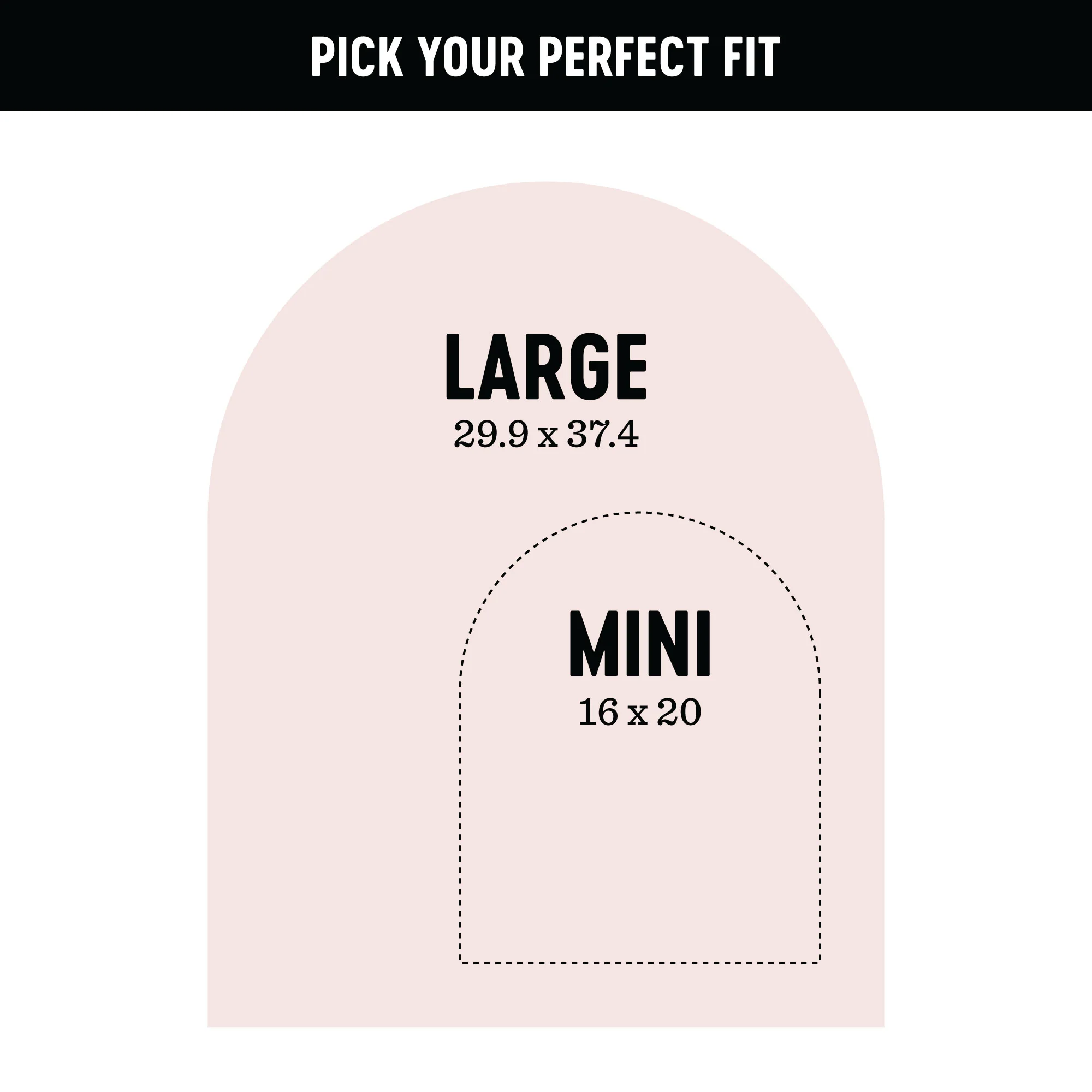 Mini Arch Magnetic Wall Decal in Ballet Blush - Image 3