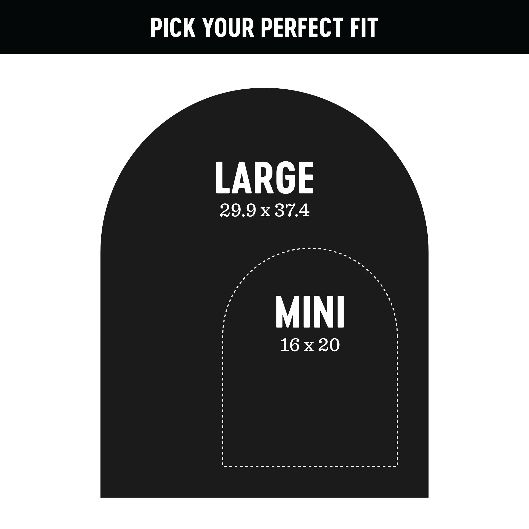 Mini Arch Magnetic Wall Decal in Inky Black - Image 3