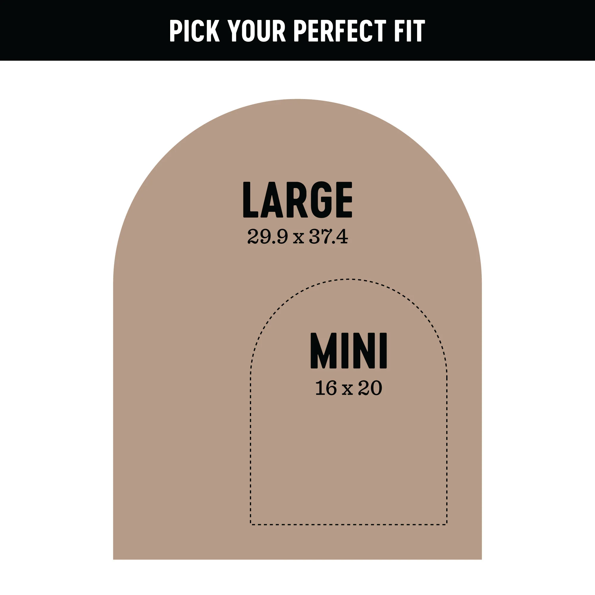 Mini Arch Magnetic Wall Decal in Maple Latte - Image 3