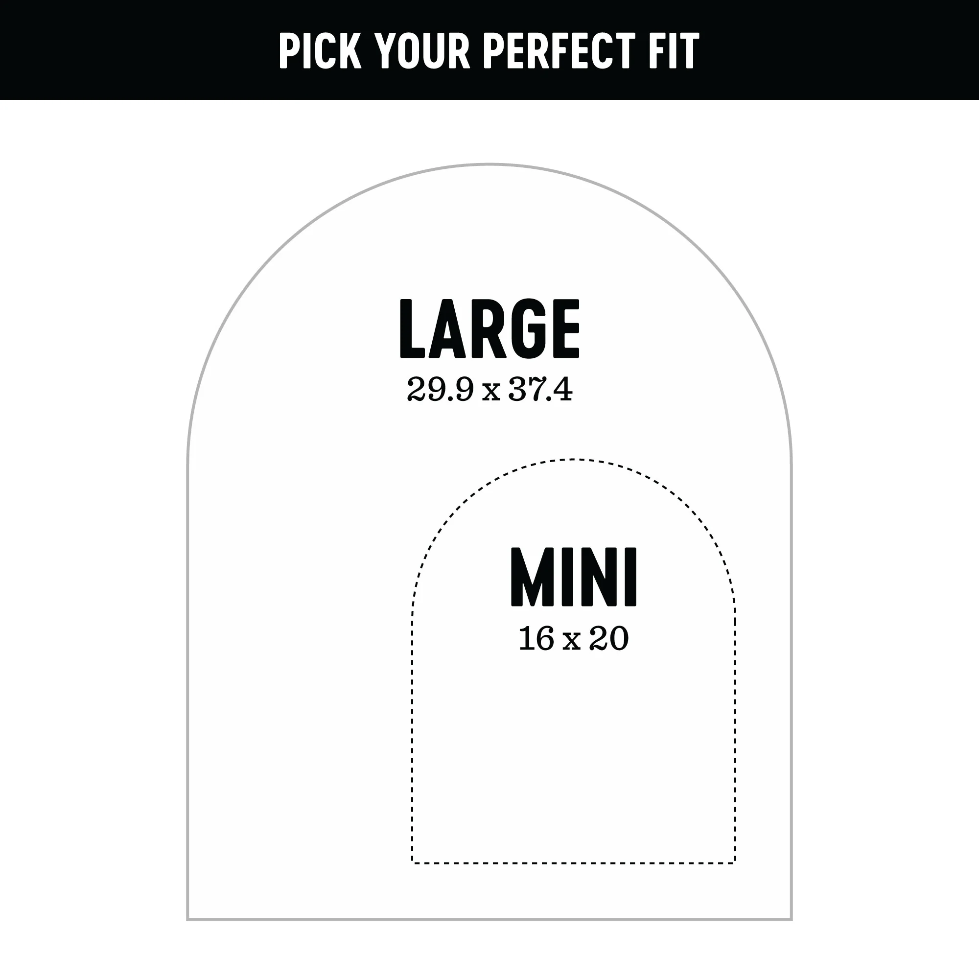 Mini Arch Magnetic Wall Decal in Paper White - Image 3